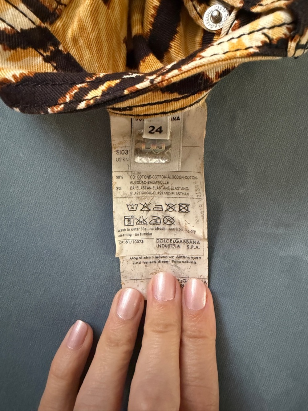 Dolce & Gabbana Tiger-Print Pencil Skirt - Yellow Black - Picture 9 of 12